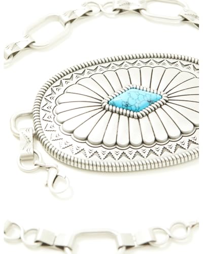 Idyllwind Women's Vivelle Oval Concho Chain Belt - IWAFA25BT3-SLVR XX-3