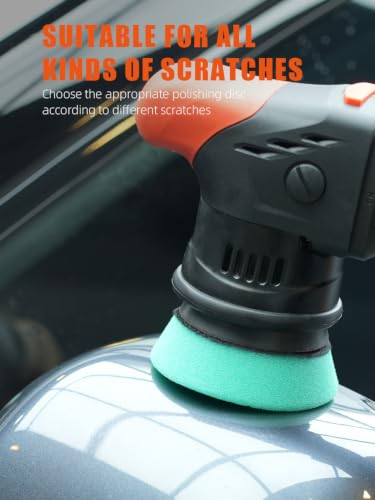 Image of SPTA Green T120 Heavy-Cut Polishing Foam Pad, 1Pc 3.5 Inch Face for 3 Inch 80mm Backing Plate Compound Buffing Sponge Pads for Car Buffer Polisher Compounding, Polishing and Waxing -FPBFS3G
