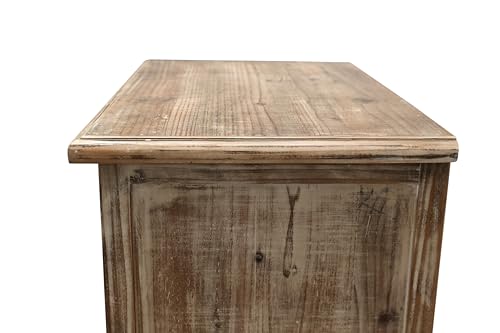 Image of LKTART 55 inch Tall Solid Wood Kitchen Pantry Storage Cabinet with Drawers | Solid Wood Frame;Farmhouse /French Country Narrow Corner Glass Display Cabinet;Narrow Storage Cabinet;Tall Accent Cabinet