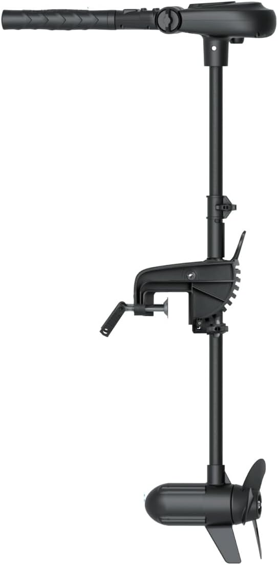 HASWING Electric Trolling Motor – 24V 3 HP Power 35.4 Inch Shaft Protruar Brushless Transom Mount Bracket Stepless Speed Control Folding Handle Boat Fishing Saltwater Freshwater