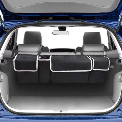 Organizador de maletero para Toyota 4Runner 2010-2024 en tela Oxford bolsa plegable negra 4