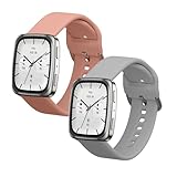 kwmobile 2x Cinturino TPU Silicone Fibbia Compatibile con Garmin 20mm Amazfit Active 2 Square/Amazfit Active 2 Cinturino - Cinturini 14-22 cm