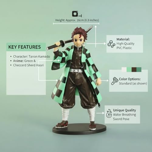 Image of Tanjiro Action Figure 16 cm | Demon Slayer Anime Action Figure Collectibles for Fans & Collectors