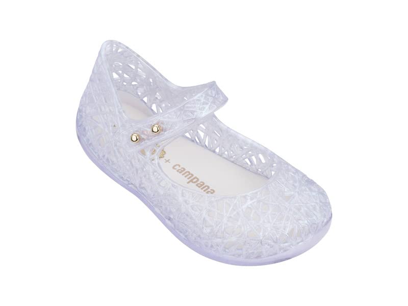 melissa Mini Ballerines Cloche Zig Zag, gris, 19 EU