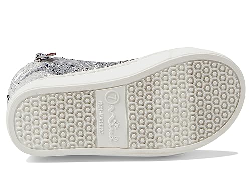 NINA Girl's Michaela (Toddler/Little Kid/Big Kid) Silver Shimmer/Glitter 2 Little Kid M3