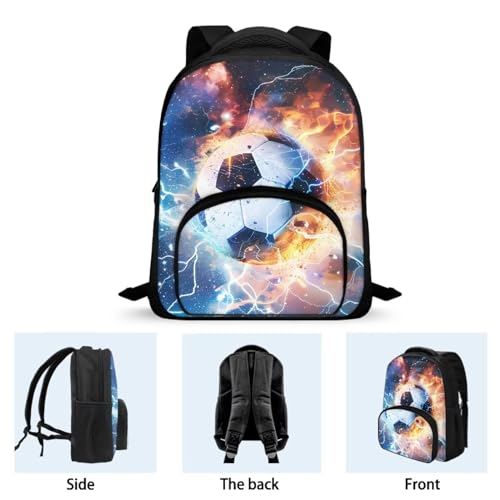 Soccer 12 Inch Mini Backpack for Girls Boys Elementary Primary School Students Bookbags Kids Toddler Preschool Kindergarten Schoolbags Daypacks4