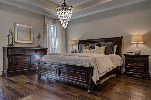 Wellmet lampadario di cristallo moderno 4 luci