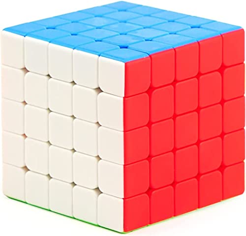 Image of Magic Cube 5x5x5 Smoothly Stickerless High Speed for Kids - Speedy Stress Buster Brainstorming Puzzle Game, Mind Games for 14 Years and Up, Multi