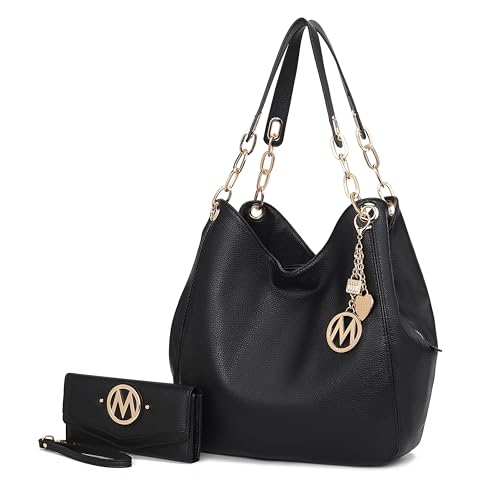 Image of MKF Collection Hobo Bag for Women & Wristlet Wallet, Vegan Leather Shoulder Bag Handbag Purse by Mia K.