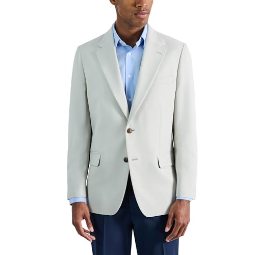 Image of Haggar Mens The Active Series Classic Fit Gabardine Blazer (Regular and Big and Tall Sizes)