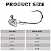 Fish Corner Swimbait Jig Heads Fishing Jigs Swim Bait Jighead with Two Bait Keepers and 3D Eyes 3/16oz Jigheads Freshwater Saltwater Fishing