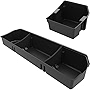 oEdRo Upgraded Under Seat Storage Box Compatible with 2015-2022 Ford F150 SuperCrew Cab & Crew Cab - Unique Textured Black 2-in-1 Design Max Storage (Excl. Super Cab)
