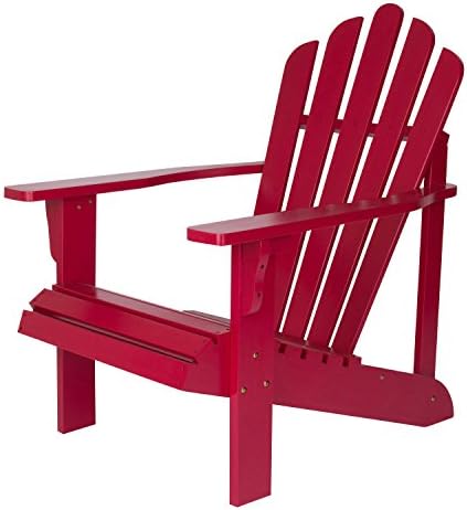 Shine Company Inc. 4611CP Westport Adirondack Chair, 28.25D x 35W x 36H in, Chili Pepper