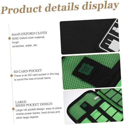 NUOBESTY Su geçirmez çanta, sağlam ve uzun ömürlü elektronik düzenleyici, depolama ortamları için, USB bellek, şarj cihazı, kablo düzenleyici, veri kablosu, cep telefonu aküleri, kartlar, seyahat ve - Görsel 2