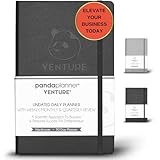 Panda Planner Venture - Calendar, Agenda & Business Journal Organizer for Entrepreneurs & Startups to Promote Time Management, Habits & Productivity - Undated Quarterly, Weekly, Daily Planner
