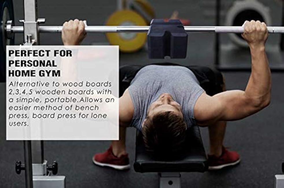 TAVIEW Bench Press Block,Bench Press Board Press Adjustable Home Gym Workout Fitness Accessories for Increase Your Bench Press
