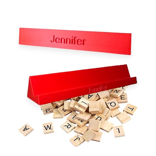 Générique Porte tuile Lettre pour Scrabble Personnalisable (Rose)
