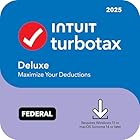 TurboTax Desktop Deluxe 2025, Federal Tax Return [Download] [PC/Mac Online Code]
