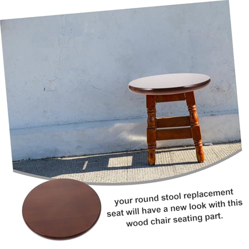 Chaise de cantine assise bois durable tabouret rond de rechange - 3