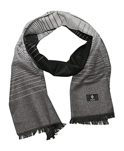 Gentleman Écharpe d'hiver à rayures pour homme, S gris., L Cover