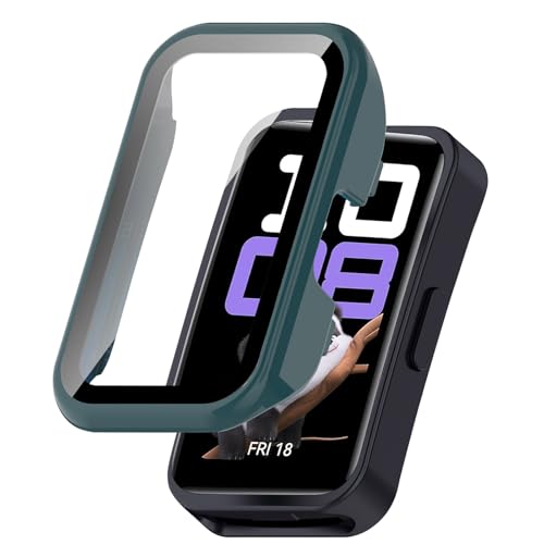 AiMaoo Huawei Band 10/Band 9/Band 8 Ή P[X KXtB ی Jo[ d|PCf ̉ ϏՌ h~ ϐFh~ SʃJo[ Sʕی X}[gEHb` Huawei Band 10/9/8 p (