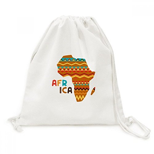 Sac de voyage en toile d'Afrique de style sac à dos à cordon
