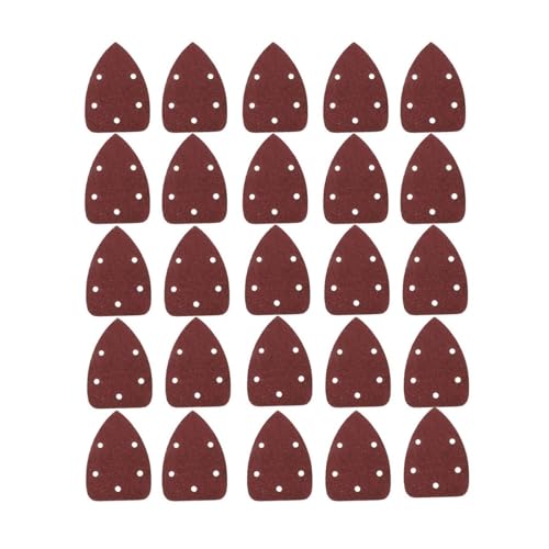 Lija, Lijadora triangular de 25 uds, herramientas abrasivas de disco de bucle de gancho de papel de arena for pulir arena(400Grit)