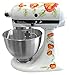 Sunshine Orange Poppy Flowers Watercolor Vinyl Decals for Kitchen Mixers