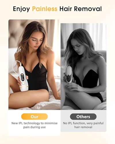 LYSMOSKI IPL Laser Hair Removal At Home Hair Removal for Women and Men Laser Hair Removal Device Pain-Free System for Lasting Hair Reduction on Face, Armpits, Bikini Area - Image 4