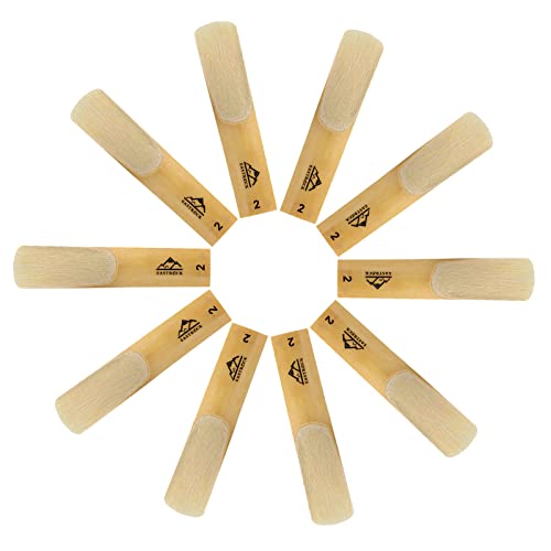 Eastrock Tenor Saxophone Reeds 2.0/2.5/3.0 For Bb Tenor Sax Strength 2.0-10 Pack With Plastic Case #TOP3