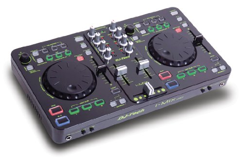 DJ-Tech I-Mix con la tarjeta de sonido USB-DJ-Mixer/Controller MKII (cable USB, cable RCA estéreo y software Deckadance)