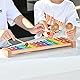 LIEKE Xylophon Holz 15 töne Glockenspiel Musikinstrument Geschenk für Kinder Erwachsene