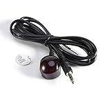 IR Infrared Remote Control Extender Cable, 38kHz IR Receiver & IR Extension Cable with 3.5mm Plug for AV Equipments, for STB Boxes, Plug and Play