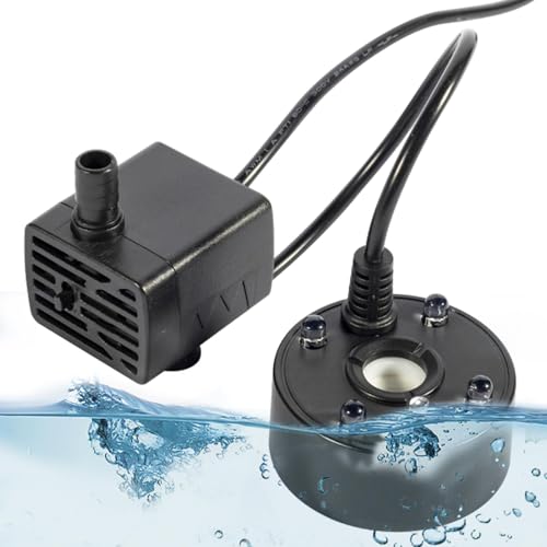 Jlkegfdf Mist Maker Fogger, Water Pump Mist Maker, Reptile Tank Mister Fogger Fountain Pond Air Humidifier Atomizer For Aquarium, Fish Tank, Pond, Statuary, Hydroponics, Indoor Or Outdoor Fountain