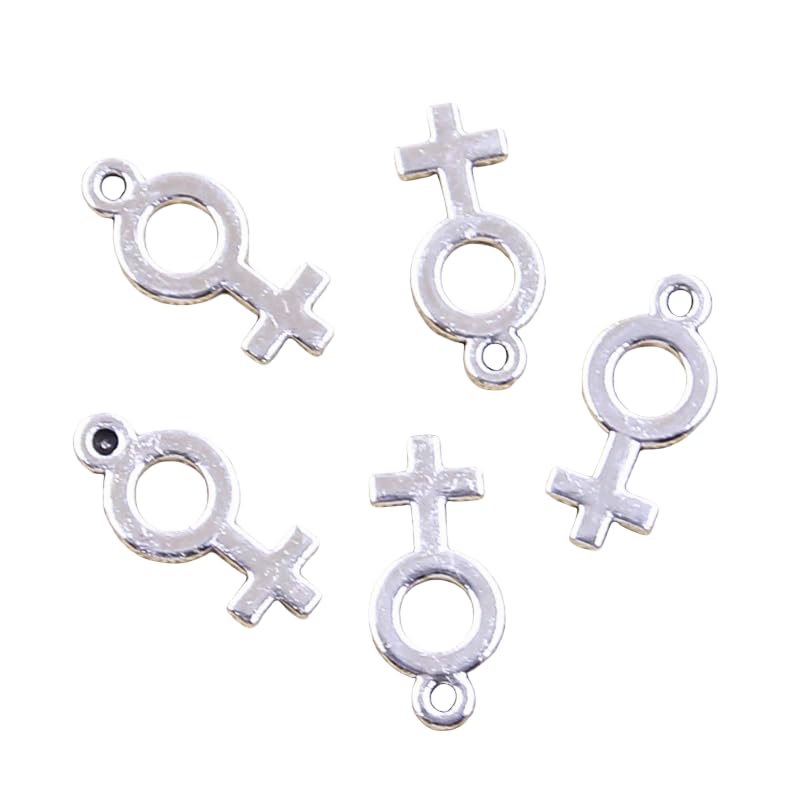 Antique Silver Finish Alloy Male And...
