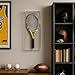 OnDisplay Acrylic Tennis Racquet Display Case – Wall Mount Holder with Clear Luxe 5mm UV Protecting Acrylic Panels – Sports Memorabilia Frame Box with Removable Sliding Top