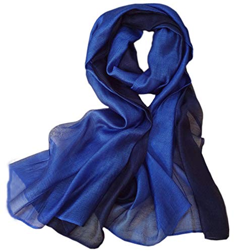SNUG STAR Cotton Silk Scarf Elegant Soft Wraps Color Shade Scarves for Women