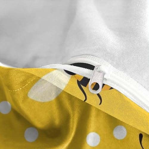 Microfibre résistant parure de lit abeille avec fermeture éclair 135x200 - 8