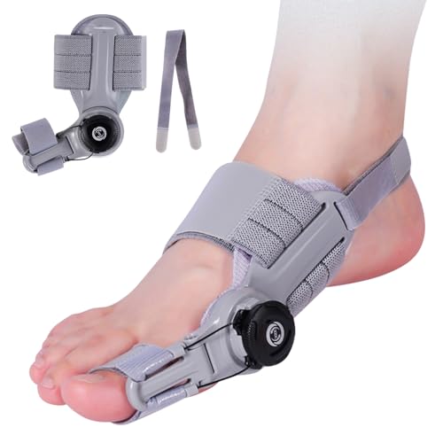 Bunion Corrector for Women & Men, VIPITH Bunion Corrector for Women Big Toe, Adjustable Big Toe Straightener Toe Corrector for Bunion Fix Bunion Relief, Bunion Pads Cushion with Heel Strap and Silicone Pad(1Pack,Grey)