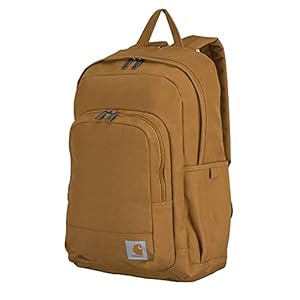 Carhartt-25L-Classic-Backpack-Durable-Water-Resistant-Pack-with-Laptop-Sleeve-Brown-One-Size Carhartt 25L Classic Backpack, Durable Water-Resistant Pack with Laptop Sleeve, Brown, One Size