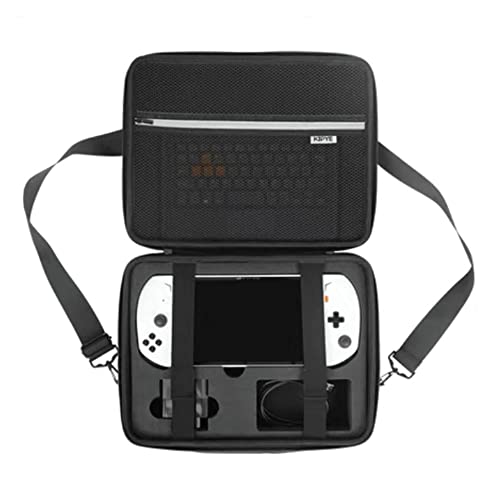 Voikoli Protective Eva Hard Shell Case Compatible with OnexPlayer 2 8.4 inch,Shockproof,Stylish and Durable (Black with Straps)