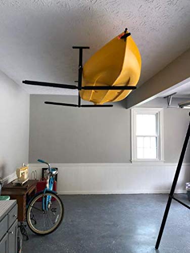 YUANSHI Ski & Snowboard Ceiling Storage Rack - Double SUP & Surf Ceiling Storage Rack- Hi-Port 2 Overhead Hanger Mount-Multifunctional Ceiling Storage Rack-Home,Garage & Shop