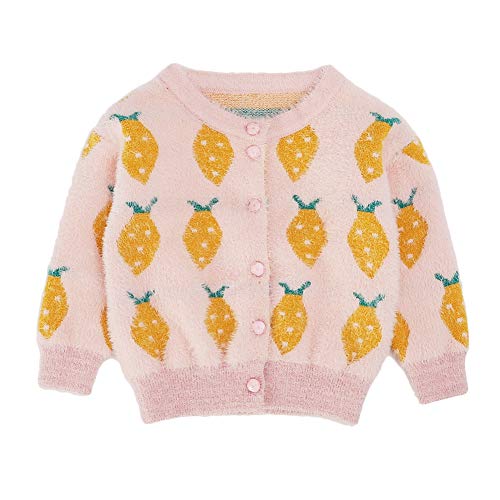 Moonnut Little Girls' Long Sleeve Knit Cardigan Sweater (Baby/Toddler)