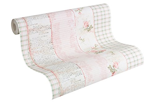 Livingwalls 956661 - Papel pintado (2 unidades, 10.05 x 0.53 m), diseño floral