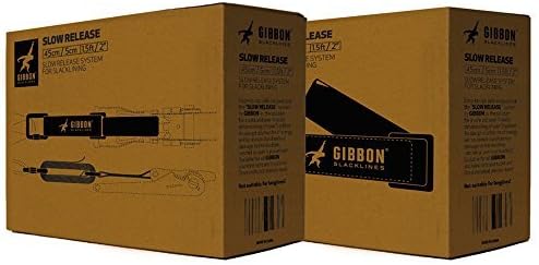 GIBBON Slacklines Slow Release Trickline Equipment, Black [並行輸入品]