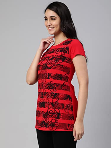 Image of Lyra Women's Cotton Regular Fit T-Shirt