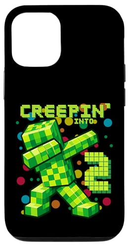 It's My 2nd Birthday �j�̎q �Q�[�}�[ Creepin' Into 2 Gamer Pixel �X�}�z�P�[�X iPhone 12/12 Pro �p
