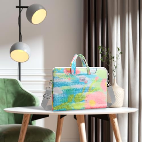 MOSISO Laptop Bag for Women,15 inch Laptop Computer Bag Compatible with MacBook, HP, Dell, Lenovo, Asus Notebook, 15.6 inch Messenger Shoulder Briefcase with Strap, Rainbow Graffiti2