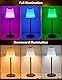 LED Tischlampe kabellos 2 Stück, IP54 Akku Flaschenlampe Zwei Anwendungen, 7 Modi Stufenlos Dimmbare Licht, 5200mAh Touch Control Dimmbar Tischleuchte Kabellos für Restaurants Schlafzimmer (Weiß)