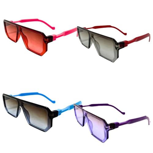 Image of Kids Combo Sunglasses For Kids - Trendy Look - Stylish Goggles for Baby boys and Girls - Outdoor UV Proetction